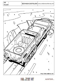 Hot-wheels boyama sayfaları